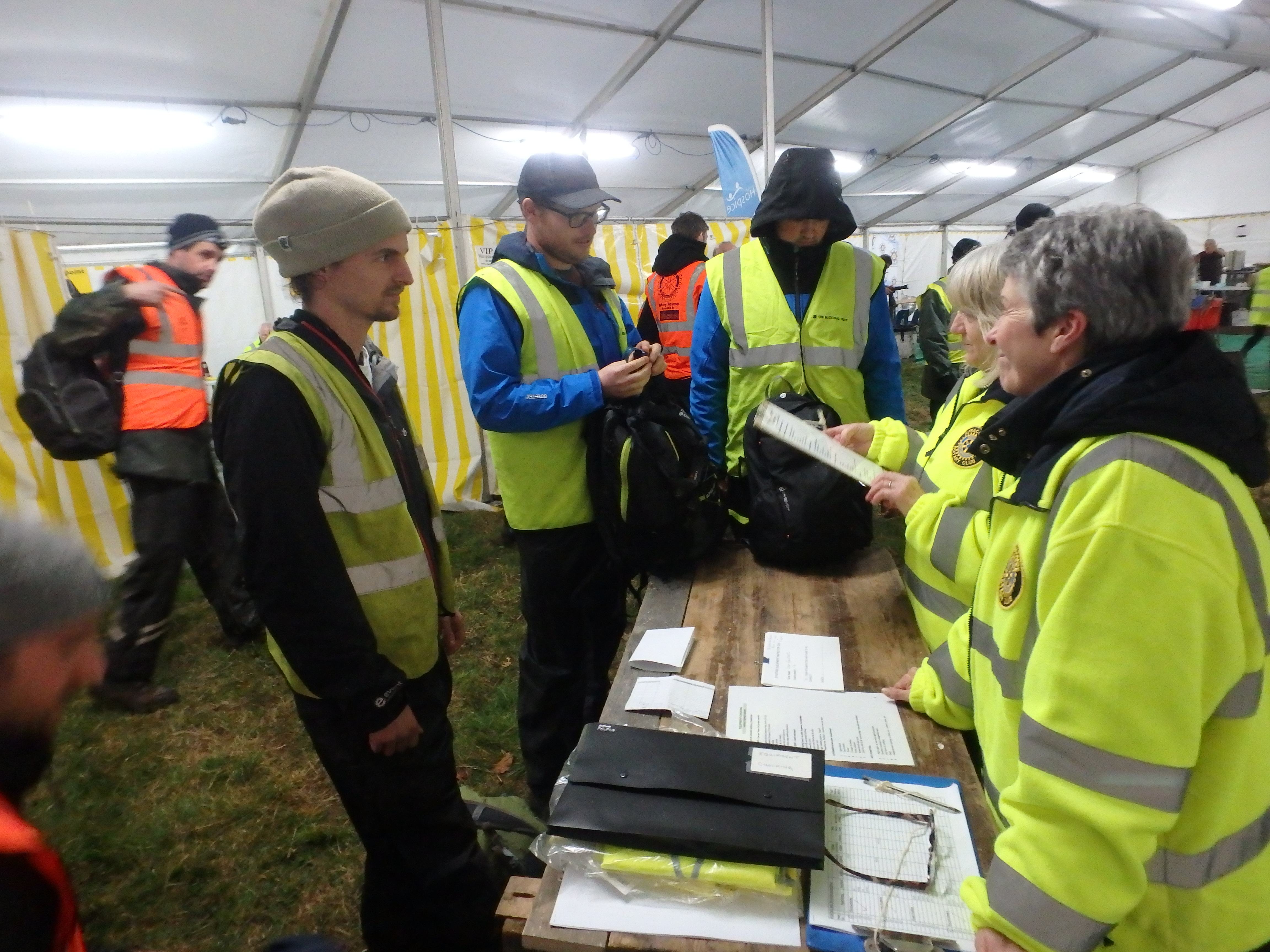 Teams check in for the 27th annual Rotary StarTrek Challenge on Exmoor